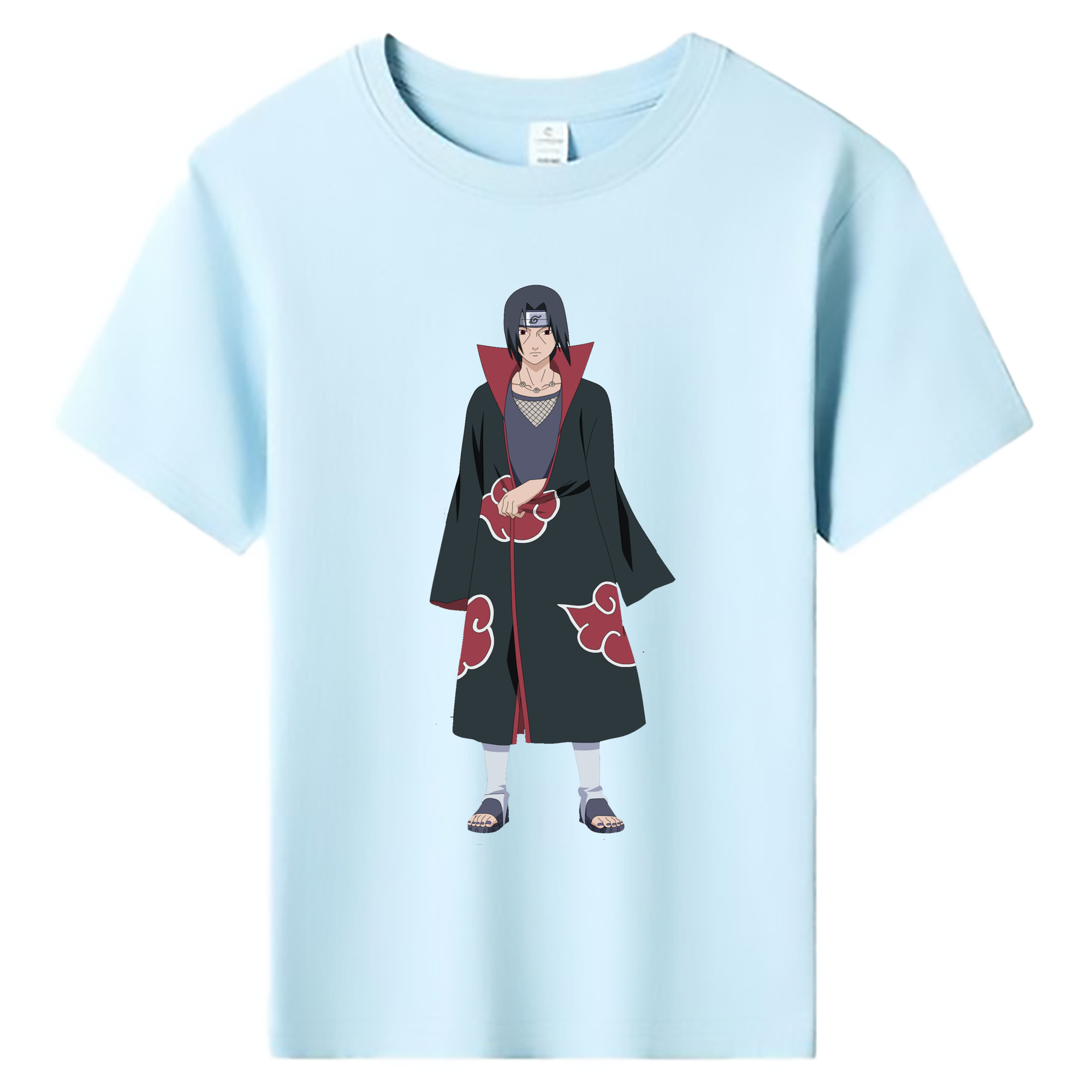 （画像用） NARUTO -ナルト- うちは イタチ Uchiha Itachi 綿100％キッズTシャツ（フロントプリント）